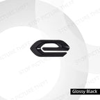 Metal E Logo Car Emblem – Alloy Trunk Fender Badge for Peugeot Vehicles
