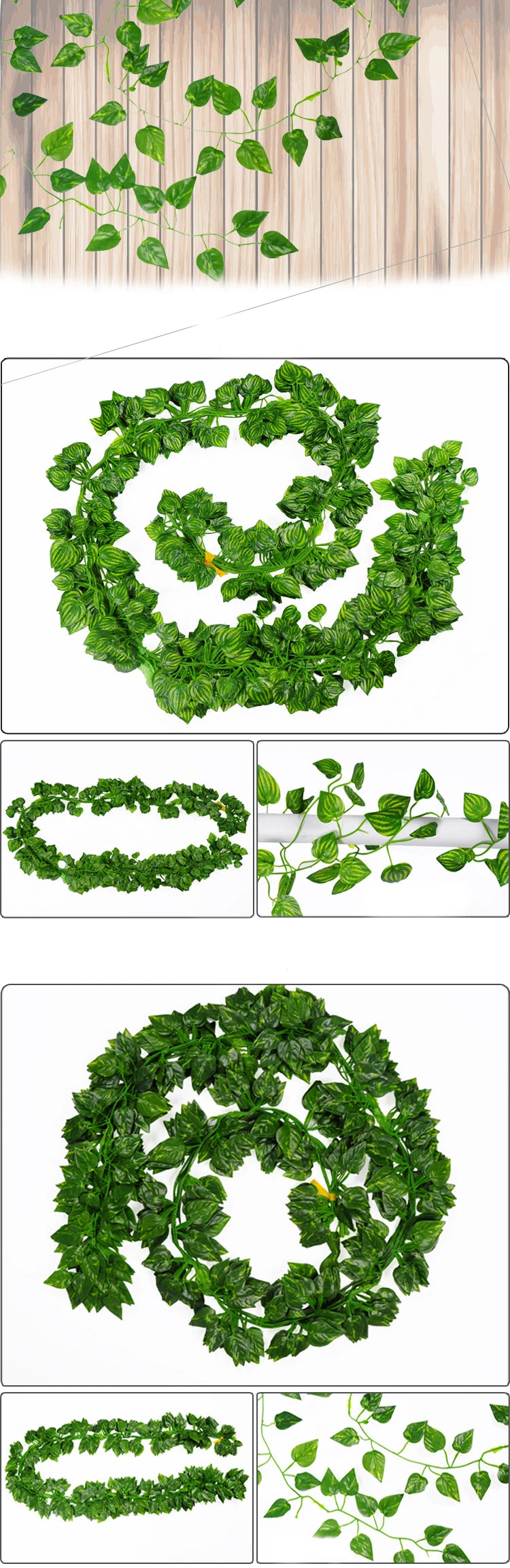 Artificial Green Dill Leaf Vine – 2m Hanging Garland for Wedding Decor