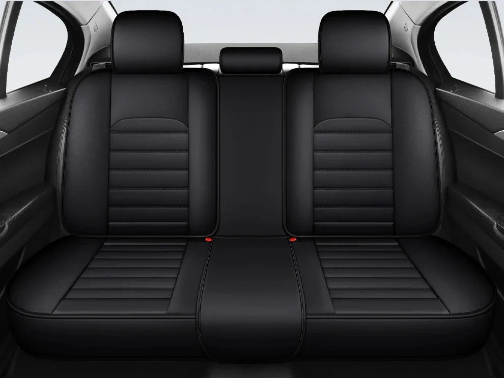 Full-Wrap Leather Car Seat Covers – Durable Universal Fit for All-Season Driving