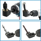 Flexible Drill Bit Extension Set – 105° Right Angle Adapter for Power Tools