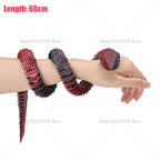 60cm 3D Printed Articulated Snake – Luminous Realistic Desktop Ornament