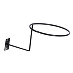 Wall Mounted Steel Helmet Rack – Black and White Hanger for Motorcycle Gear