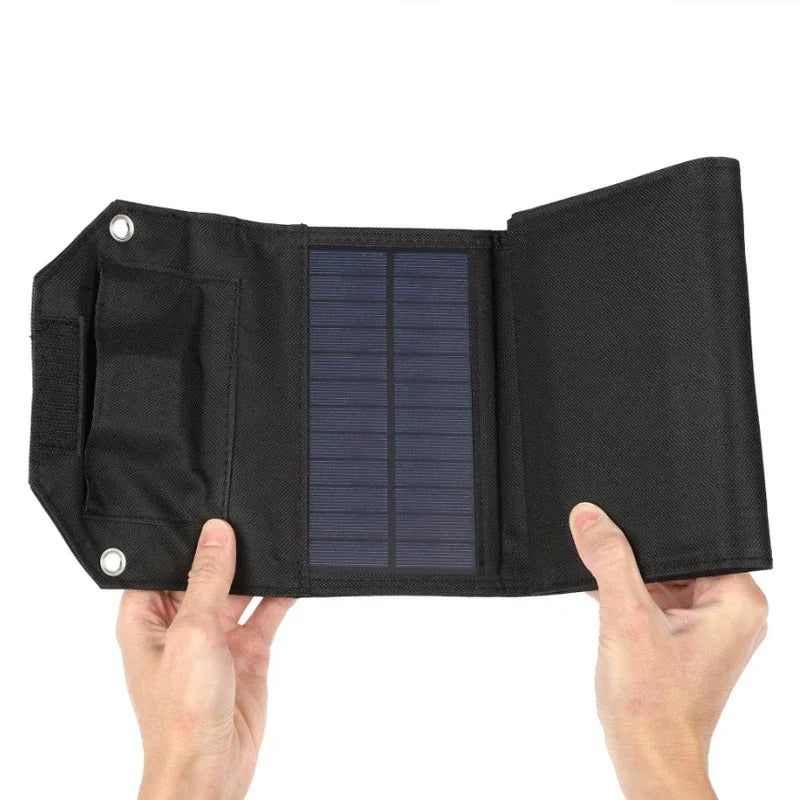 Foldable Solar Panel – 100W Portable USB Charger for Outdoor Camping