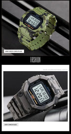 Digital Sport Watch – Multifunctional Retro Timepiece for Men