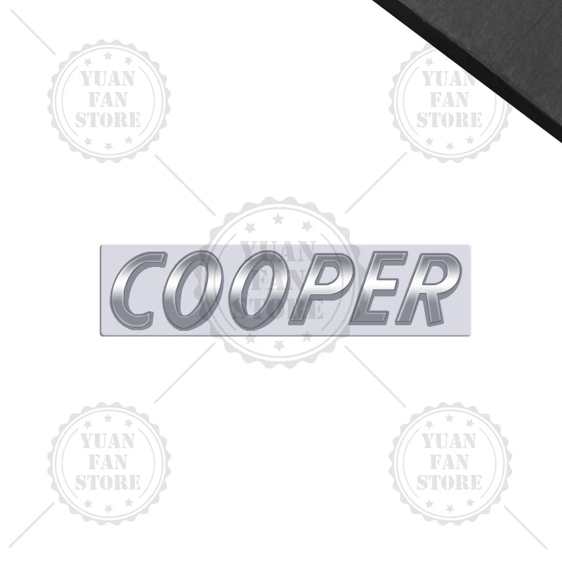 3D Metal Letter Emblem – Rear Trunk Badge for MINI Cooper S Styling