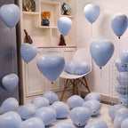 Red Heart Shaped Latex Balloons – 12 Inch Party Decorations for Weddings