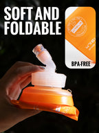 Foldable TPU Soft Flask – BPA-Free Water Bottle for Outdoor Running Sports