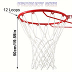 Heavy Duty Basketball Net – 12 Loop Replacement for Outdoor Sports Courts
