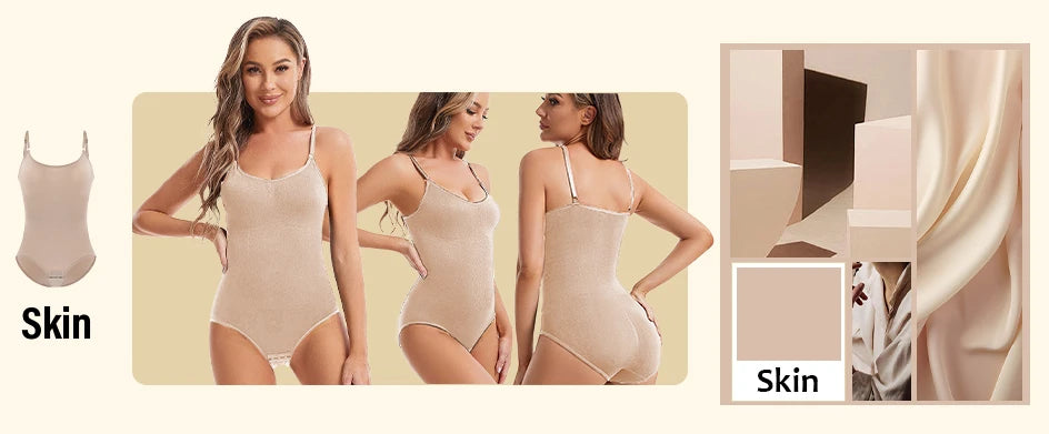 Seamless Body Shaper Bodysuit – Slimming Butt Lifter for Women