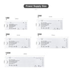 LED Transformer Power Adapter – Multi-Port Driver for Cabinet Lighting