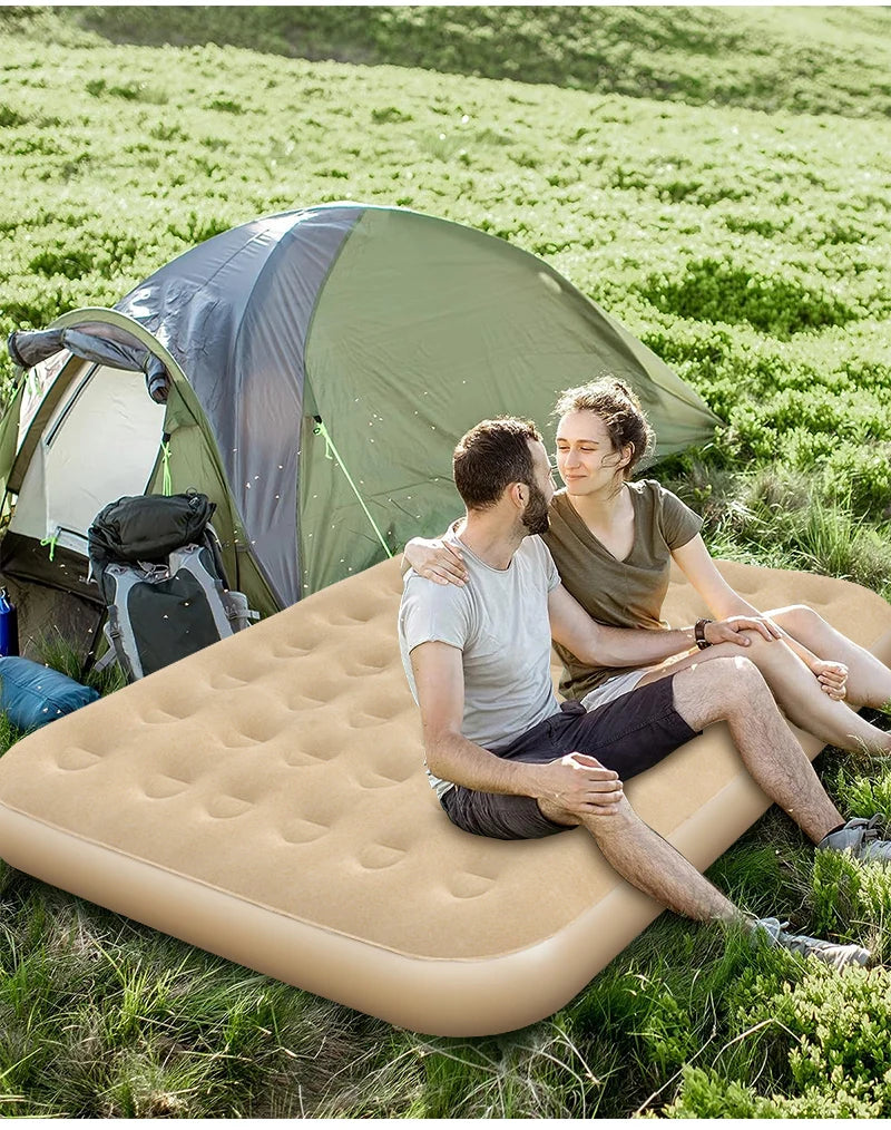 Inflatable Air Mattress – Thickened Portable Bed for Outdoor Camping