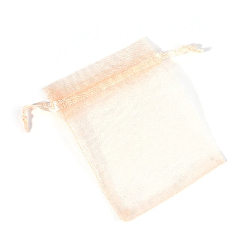 Organza Gauze Gift Bags – Drawstring Jewelry Pouches for Wedding Party Favors