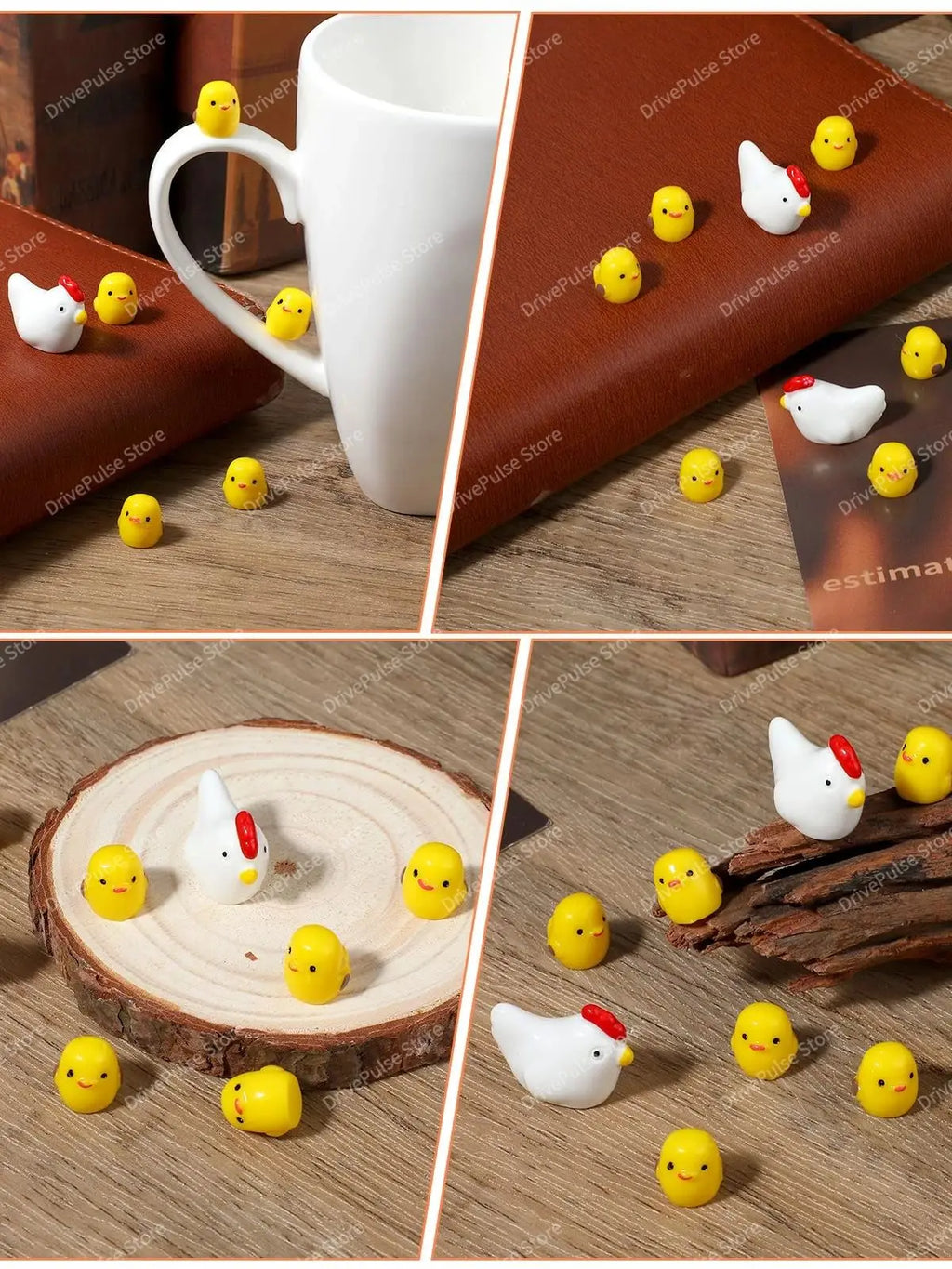 Mini Chicken Car Ornament – Cute Dashboard Charm for Auto Interior Decor