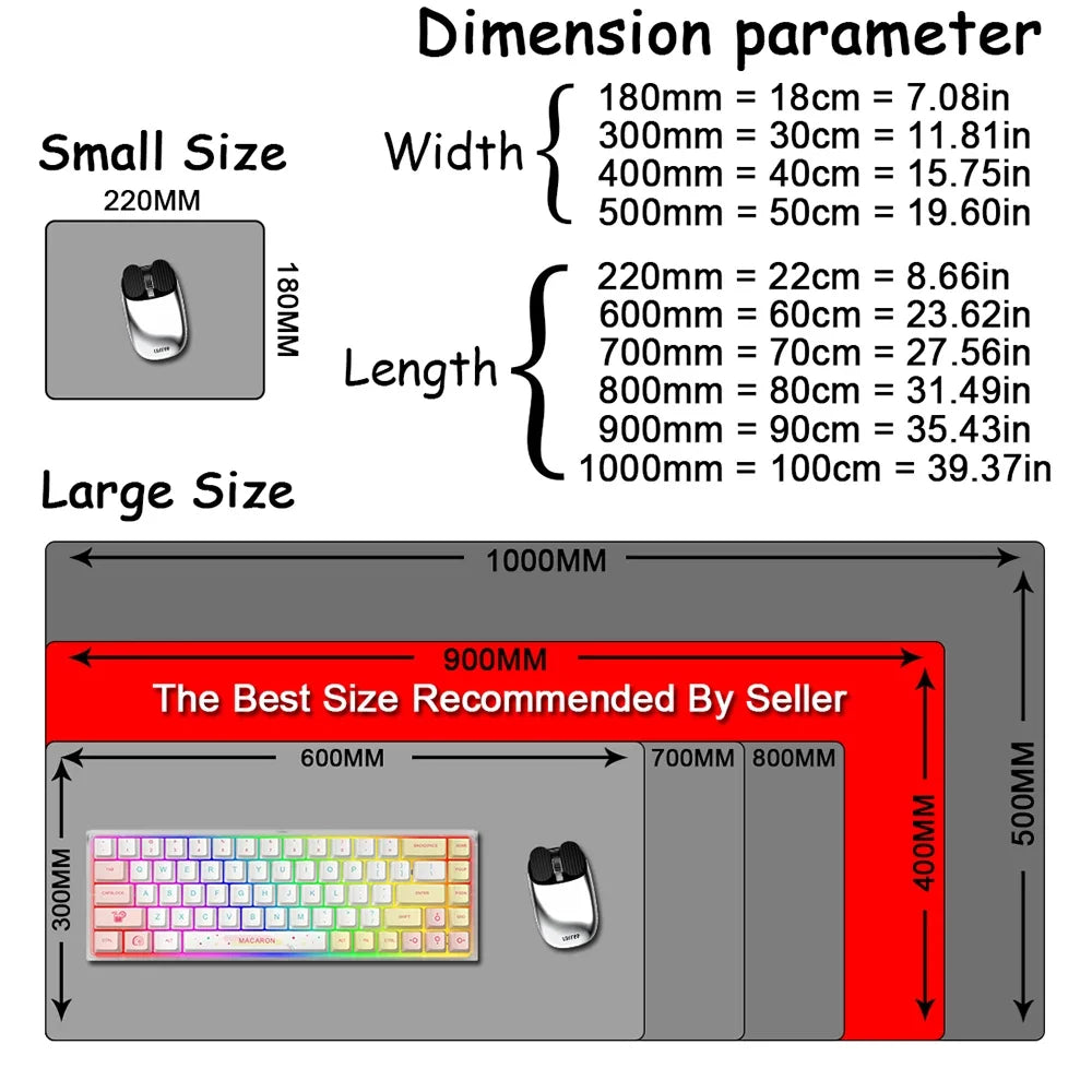 Large Starlit Sky Desk Mat – Anti-slip Rubber Pad for Gaming and Office