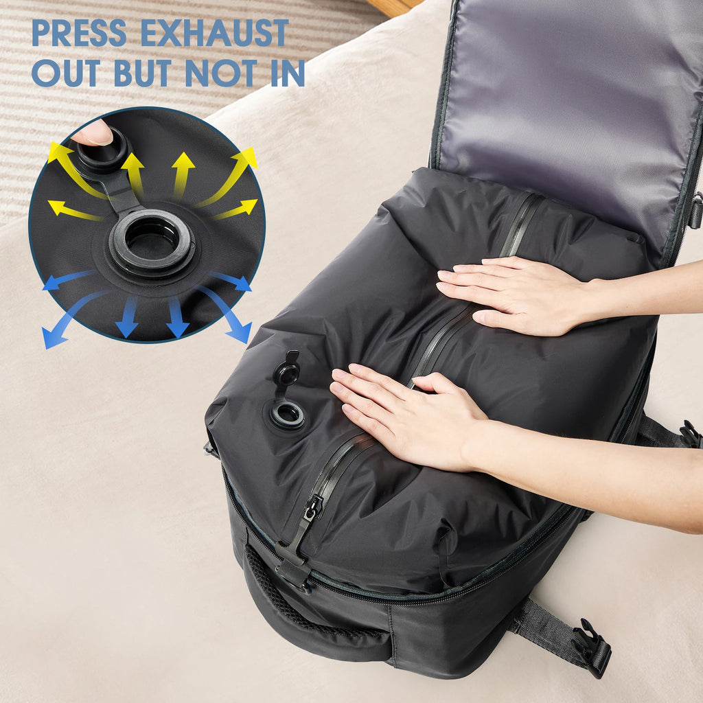 Expandable Travel Laptop Backpack – Large Capacity Business Bag for Men and Women