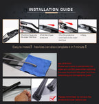 Front Wiper Blades – 26" and 23" Set for Honda Civic 8 European Hatchback