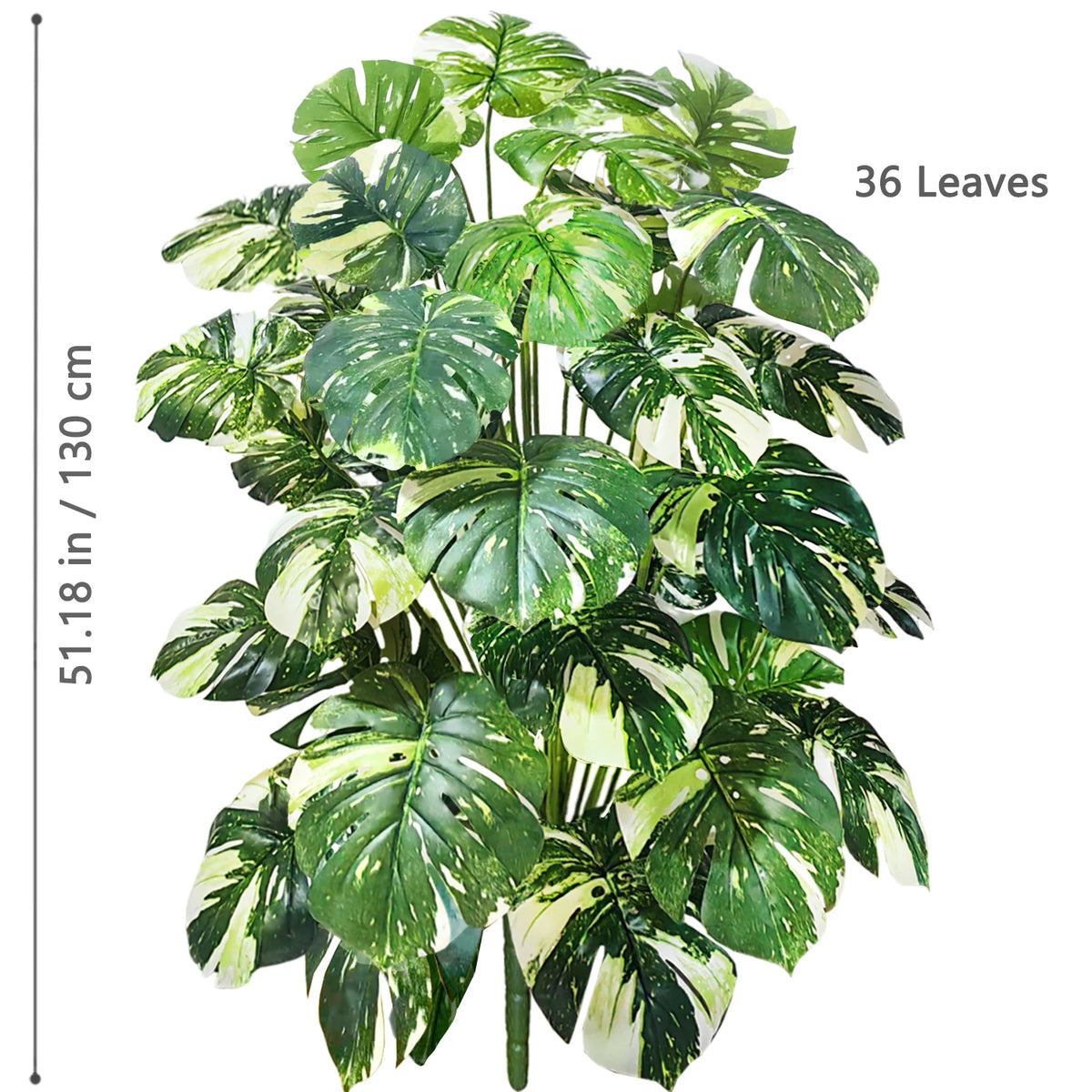 Artificial Tropical Leaf Plant – 60-103cm Potted Faux Greenery for Home Decor