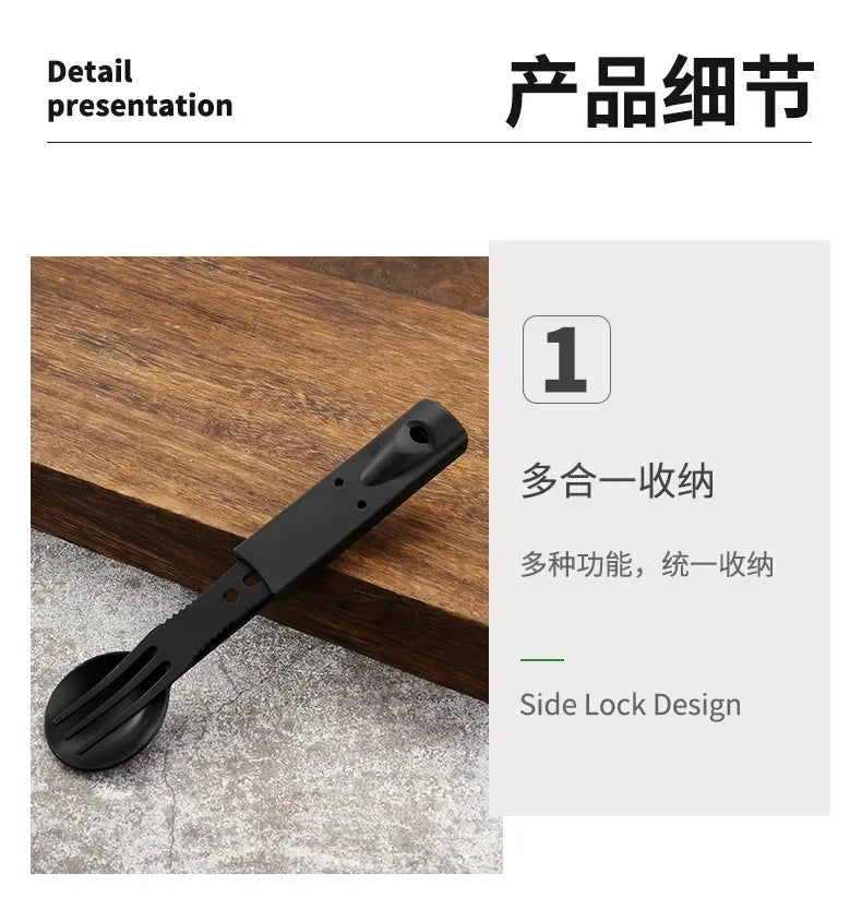 Stainless Steel Camping Knife Set – Multi-functional Cutlery for Outdoor Survival