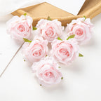 Artificial Silk Rose Heads – Decorative Flowers for Wedding Home Decor