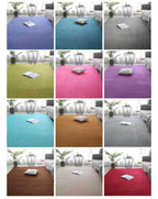 Coral Velvet Area Rug – Soft Rectangular Mat for Living Room and Bedroom