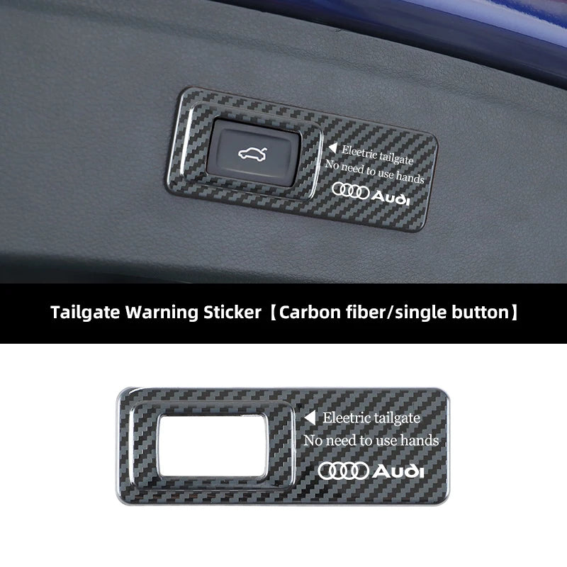 Tailgate Warning Sticker – Reflective Decal for Audi S-Line Trunk Access