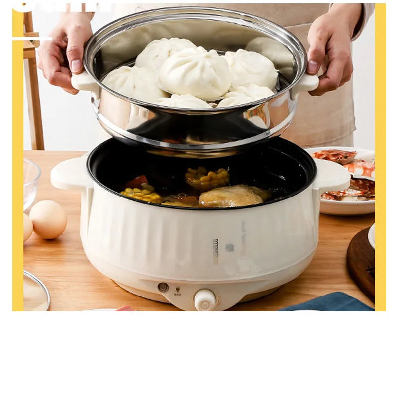 Non-Stick Electric Multi Cooker – Compact Household Pot for Small Meals