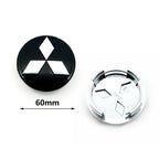 Wheel Center Hubcaps – Mitsubishi Ralliart Emblem for Car Rim Customization