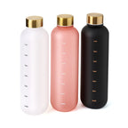 Motivational Frosted Water Bottle – 32oz Leakproof BPA Free for Fitness Gym