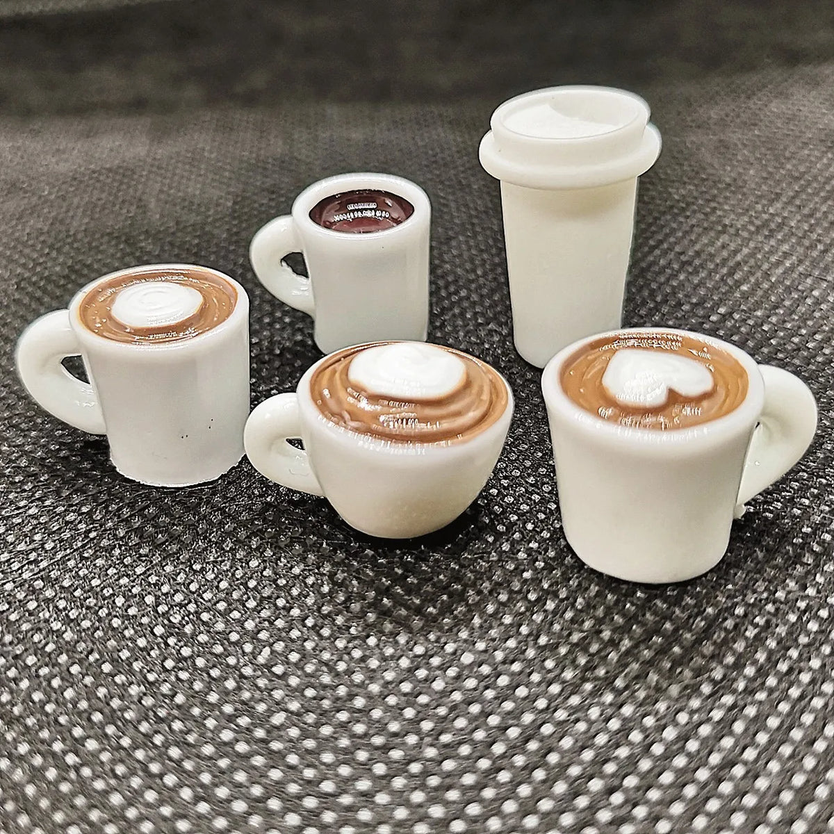 Miniature Resin Coffee Cups – Kawaii DIY Craft Decor for Phone Case Art