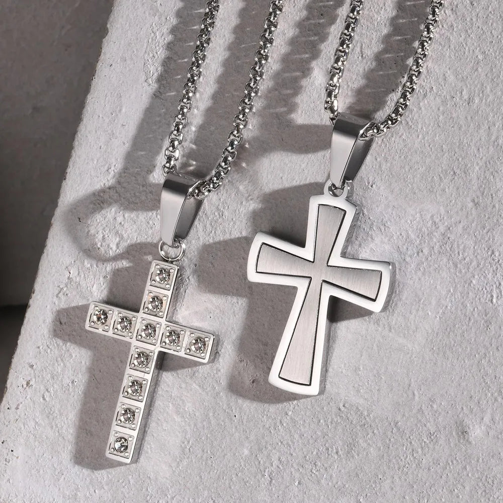 Faith Cross Pendant Necklace – Christian Jewelry for Men and Women