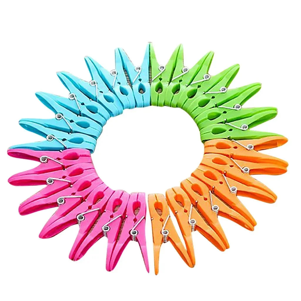 Plastic Laundry Clothespins – Durable Hanging Pegs for Drying Clothes