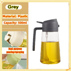 Oil Spray Bottle – Kitchen Vinegar Sprayer for BBQ Cooking and Baking