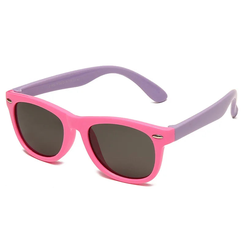 Silicone Kids Sunglasses – UV400 TR90 Goggles for Outdoor UV Protection