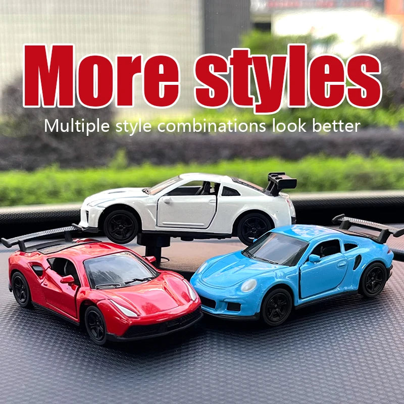 Drift Car Dashboard Ornament – Swinging Sports Racing Model for Auto Decor