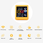 Smart WiFi Weather Station – Portable Digital Temperature Display for Desktop
