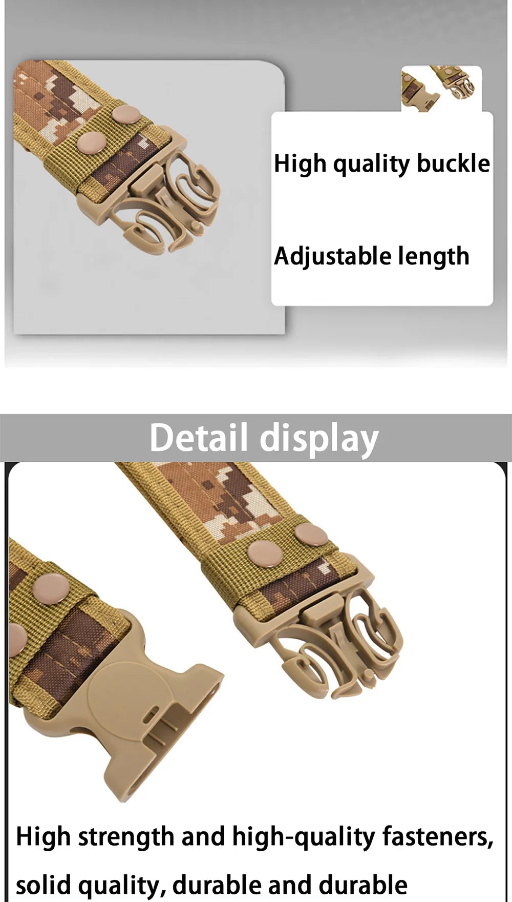 Tactical Camouflage Belt – Heavy Duty Nylon for Outdoor Mountaineering