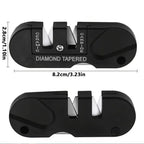Portable Tungsten Carbide Sharpener – Ceramic Knife Tool for Outdoor Camping
