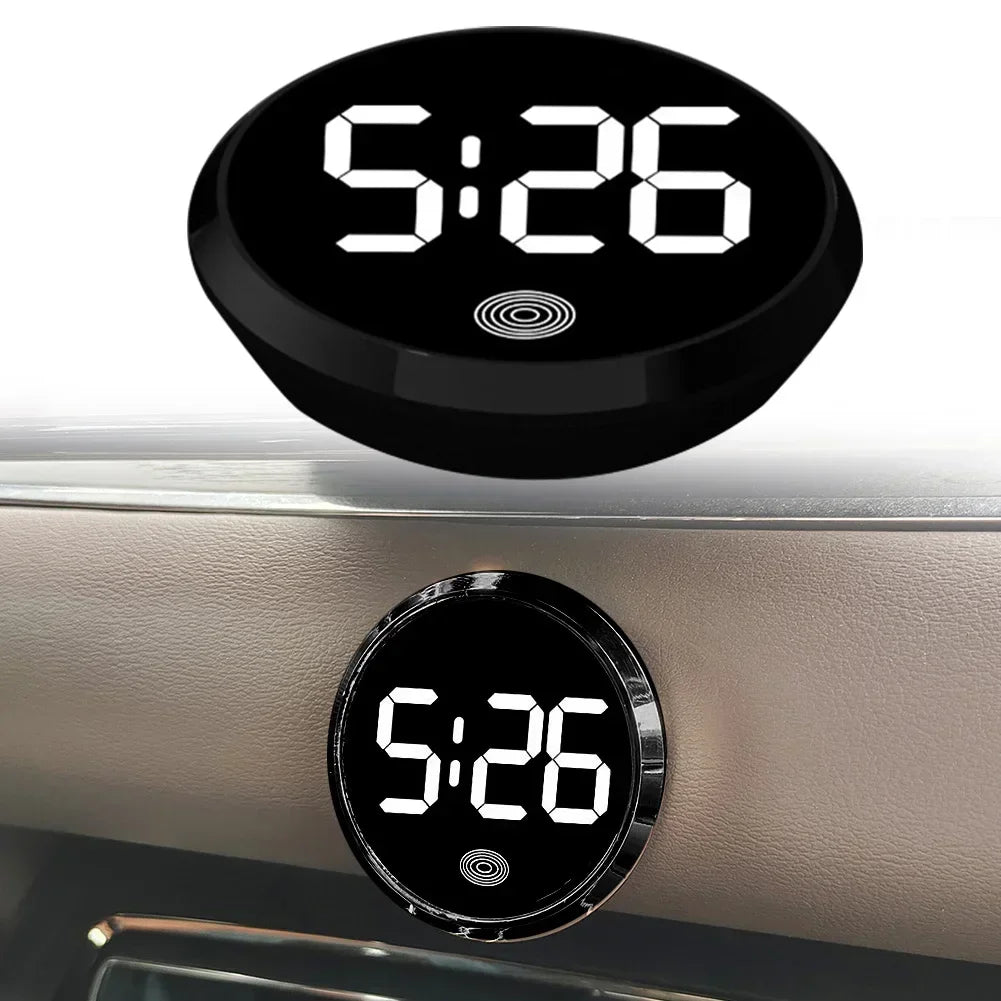 Luminous LED Car Clock – Touch Activated Digital Vehicle Dash Accessory