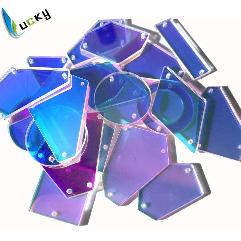 Acrylic Mirror Flat Back Beads – Sew-On Rhinestones for Clothing Embellishment