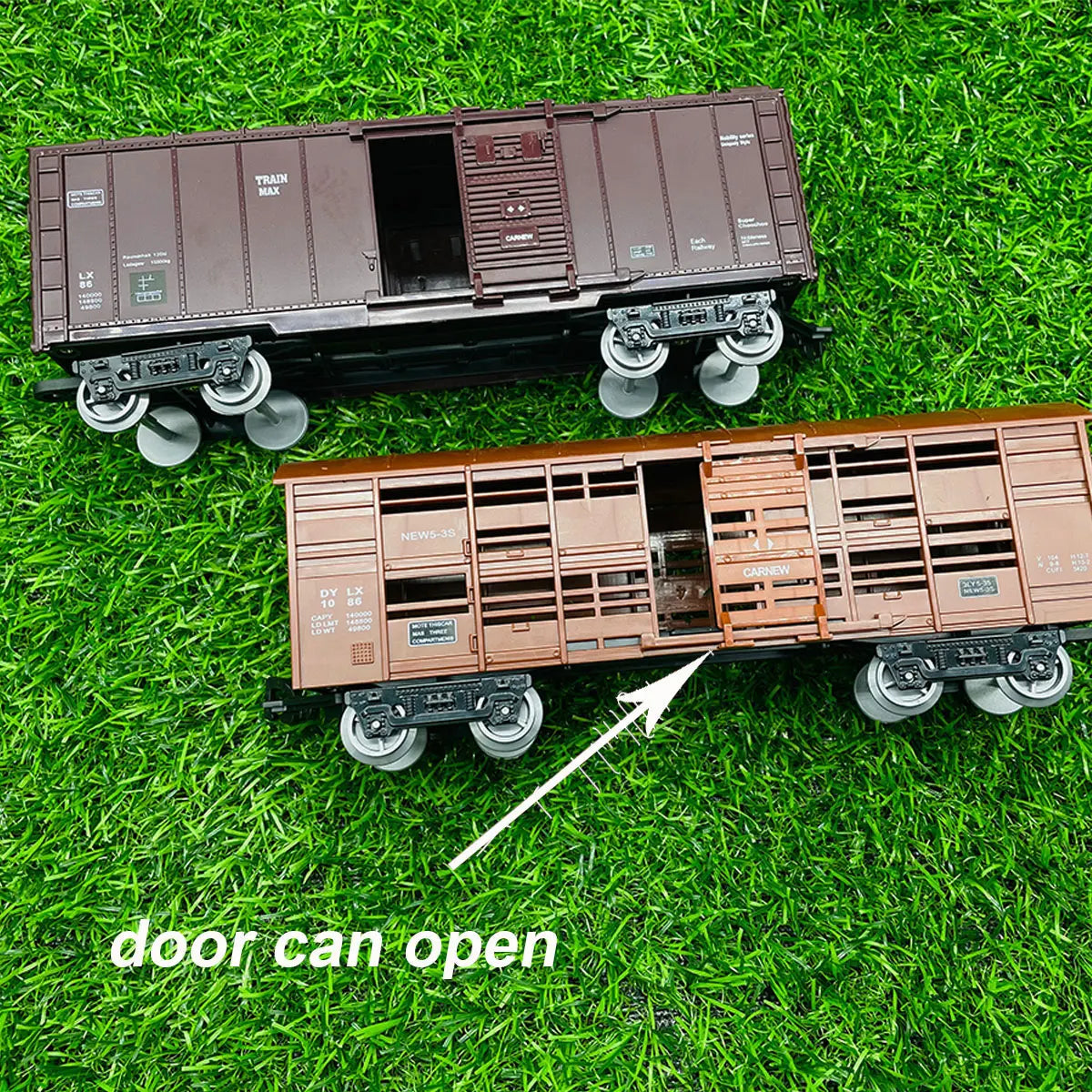RC Train Cargo Carriage – 4cm Width Model Wagon for DIY Railway Sets