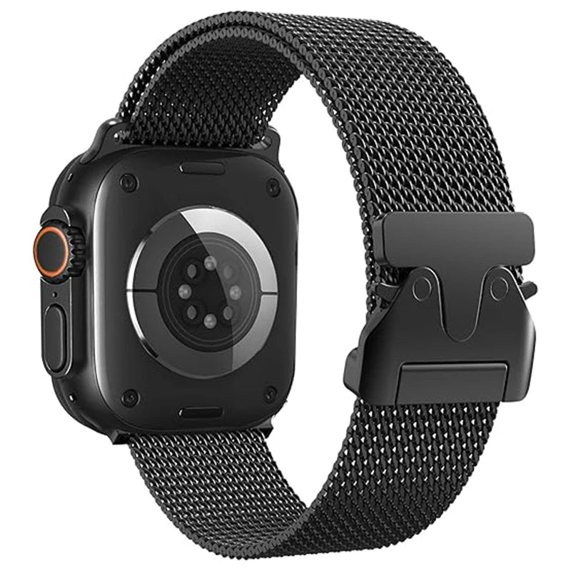 Stainless Steel Milanese Loop – Metal Band for Apple Watch Series 1-10 Ultra