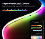 Addressable COB LED Strip Light – RGBIC WIFI Tape for Smart Home Decor
