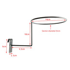 Wall Mounted Steel Helmet Rack – Black and White Hanger for Motorcycle Gear