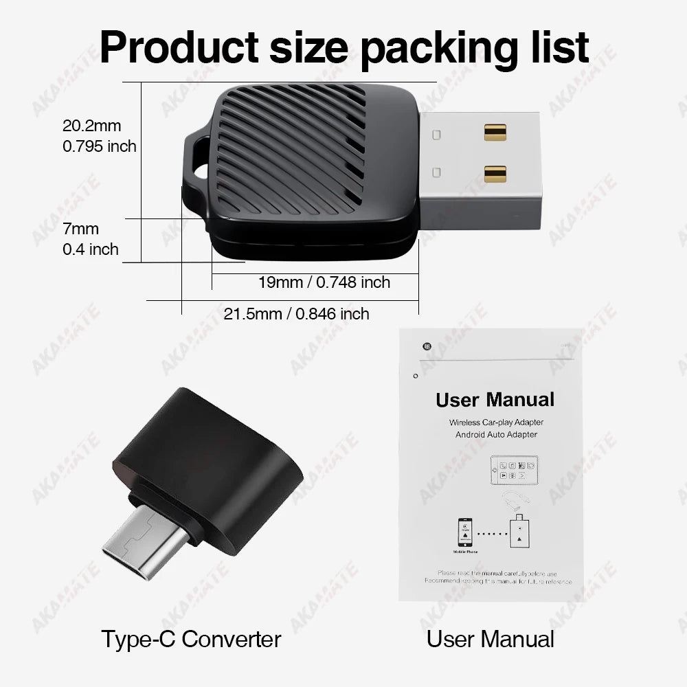 Wireless CarPlay Adapter – Plug and Play Dongle for OEM Wired Systems