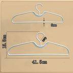 Anti-slip Plastic Clothes Hangers – Short Neck Space-Saving Closet Storage