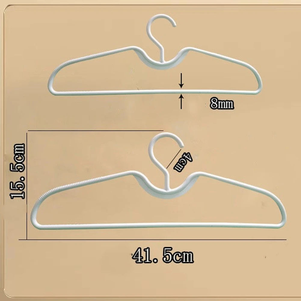 Anti-slip Plastic Clothes Hangers – Short Neck Space-Saving Closet Storage