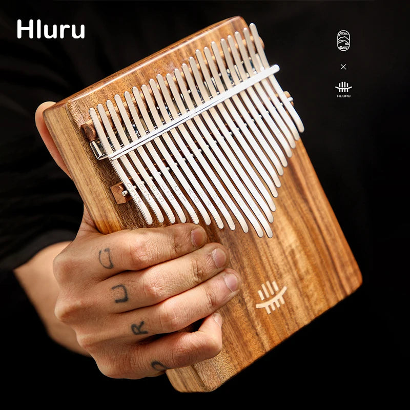 Hluru Wooden Kalimba – 21 Key Thumb Piano for Music Beginners and Education