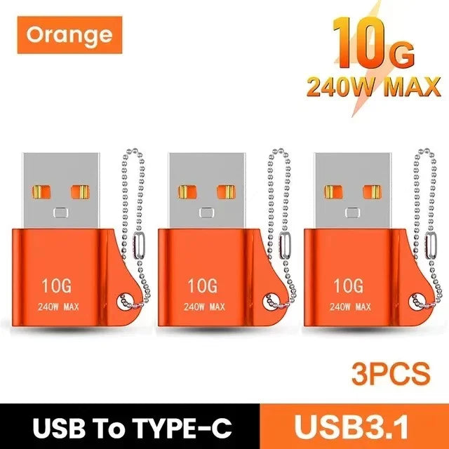 USB to USB-C Adapter – Fast Charging OTG Converter for Smartphones and Laptops