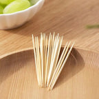 Natural Bamboo Double-Headed Toothpicks – Portable Dental Floss for Home Travel
