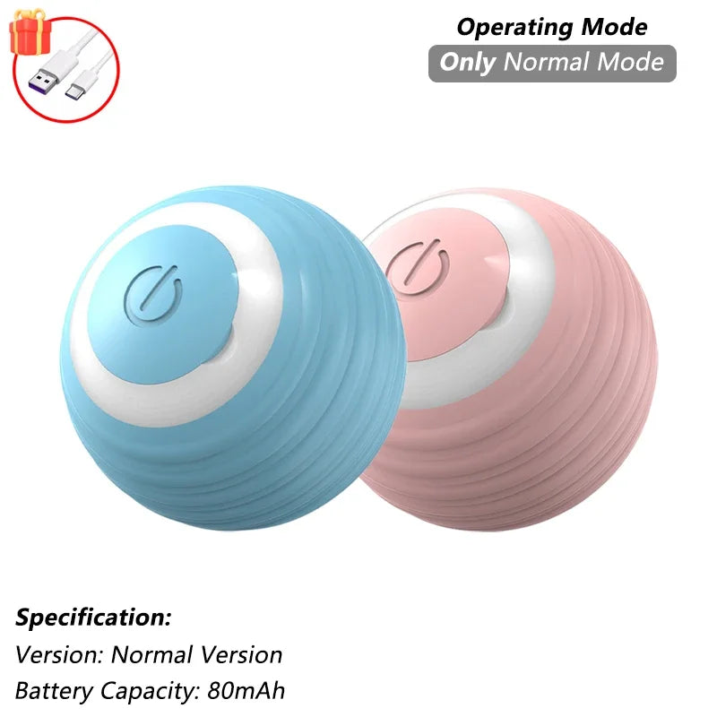 Interactive Rolling Cat Ball – Rechargeable Smart Toy for Pet Exercise